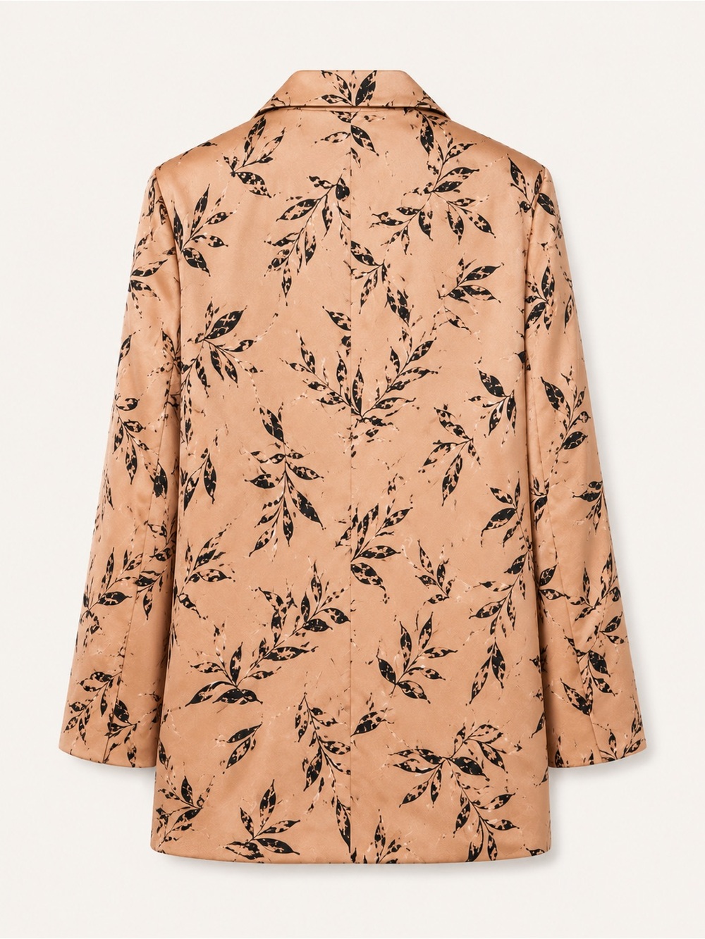 Mendocino Blush Pink Leaf-Print Blazer - Picture 4 of 5